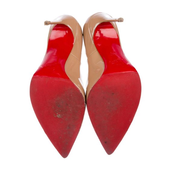 Christian Louboutin Patent Leather Pointed-Toe Pumps - Picture 5 of 5